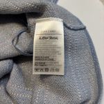 & Other Stories & Other Stories Metallic Blue Knit Button Tweed Crop Button Top Sz M Old Money Photo 5