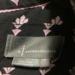 Anthropologie *** Dasha Smocked Black Floral Print Midi Dress Photo 4