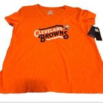Fanatics Women's Cleveland Browns Football Ladies V-neck Shirt Size XXL - New with Tags Photo 0