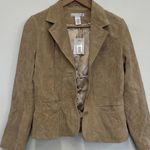 Gently used pursuits, ltd. Tan Leather Blazer, Fully Lined Photo 0