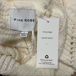 Pink Rose NWT Cream Knit Sweater Size Large Photo 2