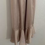 Show Me Your Mumu  Samantha Ruffle Wrap Satin‎ Midi Dress Champagne Small Photo 7