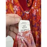 Abel the label Floral Modi Dress Women Small Orange Red Peasant Prairie Bohemian Photo 4