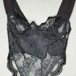Victoria's Secret VTG 90s Scallop Lace Teddy 36B High Cut Thong Bodysuit USA Made Photo 3