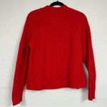 Banana Republic  Red Ribbed Knit Pullover Sweater Womens L Holiday Crew Neck Photo 9