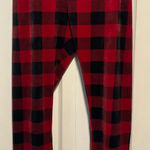 American Eagle Buffalo Plaid Velvet Leggings/Pajama Pants Photo 0