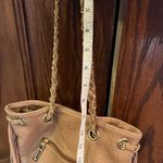 Tan Leather Fringe Shoulder Bag Photo 1