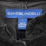 Bandolino  Blu Military‎ Jacket Womens Small Black Velvet Metal Buttons Pockets Photo 6