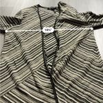 Escada Cream & Black Striped Open Knit 3/4 Sleeve Sweater Cardigan Size 44 Photo 5