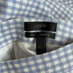 J.Crew Gingham Check Plaid High Rise No.2 Pencil Skirt Preppy Light Blue Sz 4P Photo 6