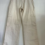 H&M  Women's Cream Wide Leg Jeans Photo 0