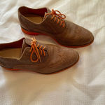 Cole Haan  Alisa Sequoia Oxford Wingtip Shoes, Brown and Orange, Size 7 Photo 4