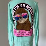 Simply Southern new with tags long sleeve sloth mountain time tee shirt Photo 0