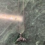 Sterling Silver 925 Mermaid Tail Pendant Necklace Serpentine Chain 16.5” Photo 4