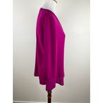 Cynthia Steffe Magenta V-Neck Blouse M | Bold Work-to-Wine Top, Style 8459051 Photo 11