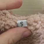 Pale Pink Oversized Hooded Teddy Cardigan Jacket Sweater Ultra Soft Cotton Blend Photo 3