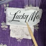 Lucky Me Shirt Womens Large Purple White Floral Bohemian Peasant Prairie Vintage Photo 6