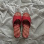 White Stag Stripped Open Toe Wedge Sandals Photo 8