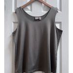 Chicos Nylon Blend Green Sleeveless Shell Tank Top Plus Size XL Photo 0