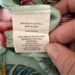 Anthropologie Label of Love Floral Maxi Dress Tassel Tie Neck Bohemian Resort Green Size L Photo 4