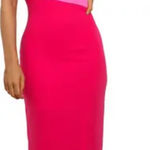 Petal and Pup  Xiomar One-Shoulder Pink‎ Midi Dress Size 10 Photo 0