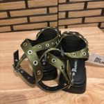 No Boundaries No‎ Boundaries Green Grommet Sandals Size 8 Photo 4