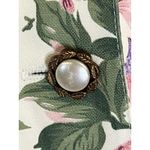 Vintage Atina By Karon Crosby Dress Womens 8 White Floral Lace Collar Midi Photo 8