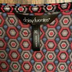 Daisy Fuentes  Red and Blue Blouse Photo 3