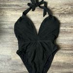 Lulus Sunny Day Babe Black Crinkle Halter One Photo 4