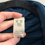 We The Free  Kitty Thermal Deep Blue Cowl Neck Sweater Photo 1