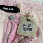 NWT SER.O.YA Zuri Denim Skirt in Bleach Pink Size 27 Photo 8