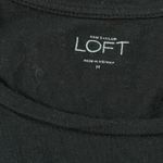 Loft  Womens Black Long Sleeve Scoop Neck Basic T Shirt Top Size M Photo 1