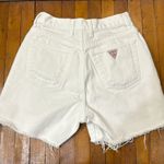 Guess  White Cutoff Jean Shorts 26x3.5" Size 27 Photo 2