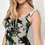 Lulus LULU’s Unforgettable Charm Black Floral Off-the-Shoulder Maxi Dress Photo 3