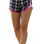 Nike Shorts Womens Medium Gray Geo Lined Running Elastic Waist Dri-Fit Logo Photo 0