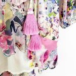 ROCOCO SAND Floral Print Wrap Mini Dress Size XS Pink Photo 5