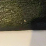 Traventi Leather double slip black crossbody hand‎ bag Photo 2