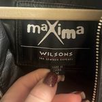 ✨Maxima Wilson’s Leather Sz Medium Jacket Thick High Quality Zip Up✨ Black Photo 2