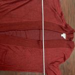 Market & Spruce Burgundy Red Open Front Cardigan Size Large Photo 4