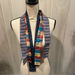 Source Unknown Set of 3 cute vintage rainbow silk bow hair neck ties 2” x 40” multipurpose Photo 6