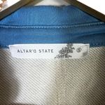 Altar'd State Altar’d State Colorblock Striped Collar Pullover Top Womens S White Blue Preppy Photo 5