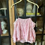 Urban Outfitters  babydoll top ruffles Pink Olivia Tiered barbie gingham tank Photo 3