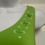 Perfect Goddess Lime Firm Ab Fitness One Shoulder Sports Bra Photo 5