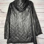 Eileen Fisher Quilted Hooded Jacket Black Women’s XL Photo 6