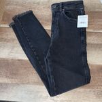 Free People  Womens Fringe Hem Solid Cotton Blend Skinny Jeans Black‎ Size 26 NWT Photo 6