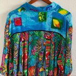 BOP Vintage Art to Wear Tropical Scene Women in Action Art Vibrant Artsy 1X Blue Photo 7