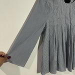 English Factory English Factory Pleated Stripe Top with Back Ribbon Blue/White NWT Size XS Photo 10