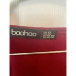 Boohoo ‎ Bodycon Stretch Knit Maxi Dress Size 20 Burgundy Plus Size With Slit Photo 1