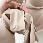 Spanx [] Beige Suit Your Fancy Strapless Cupped Mid Thigh Bodysuit Shapewear XL Photo 7