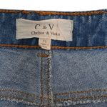 Chelsea and Violet Womens 31 Distressed Straight Leg Ankle Jeans Photo 8
